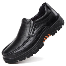 Load image into Gallery viewer, Men&#39;s real cowhide waterproof comfortable slipproof soft slip on casual oxfords
