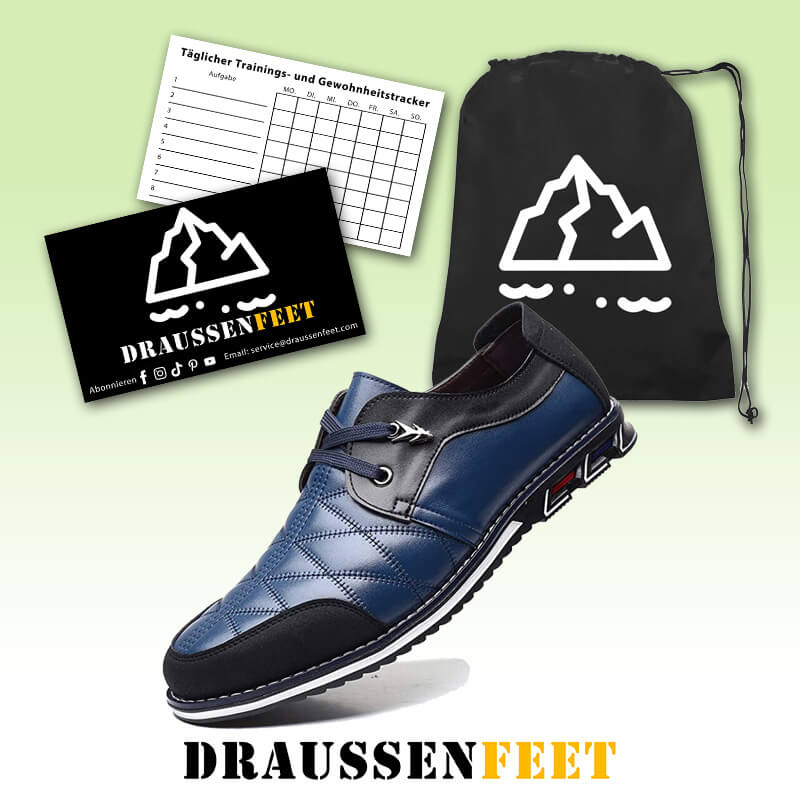 Große Männer Plaid Leder Weiche Schnürung Bequeme Freizeitschuhe