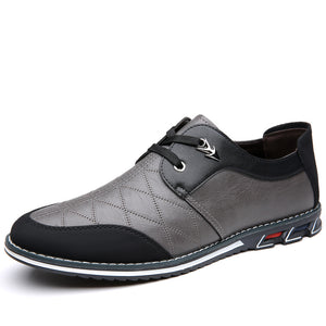 draussenfeet business lederschuhe 31157 grau