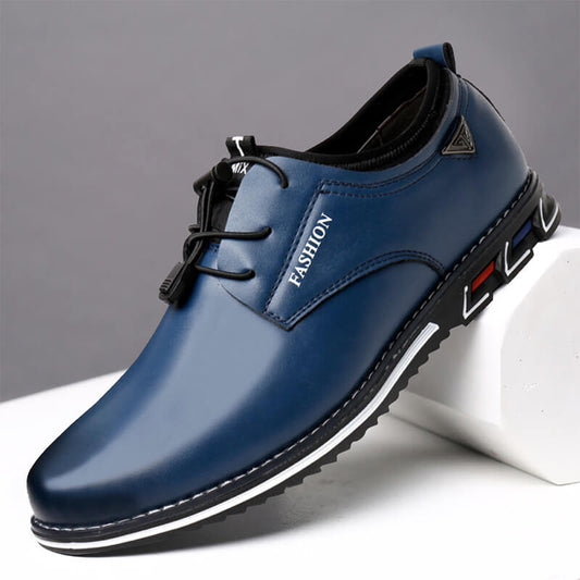 Herren Mikrofaser Leder rutschfeste weiche elastische Spitze Freizeitschuhe