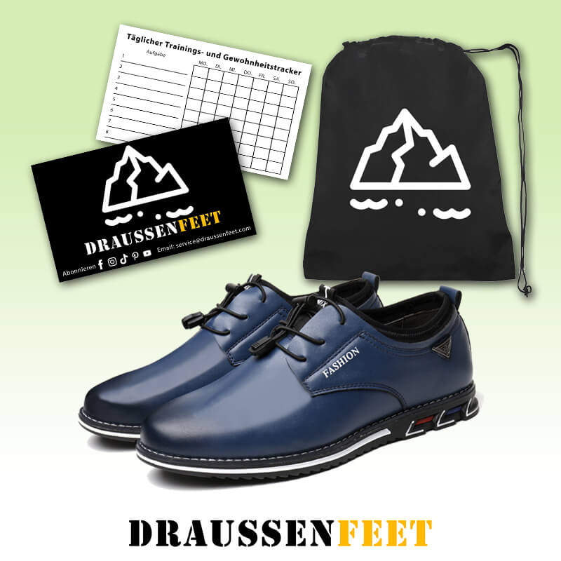 Herren Mikrofaser Leder rutschfeste weiche elastische Spitze Freizeitschuhe