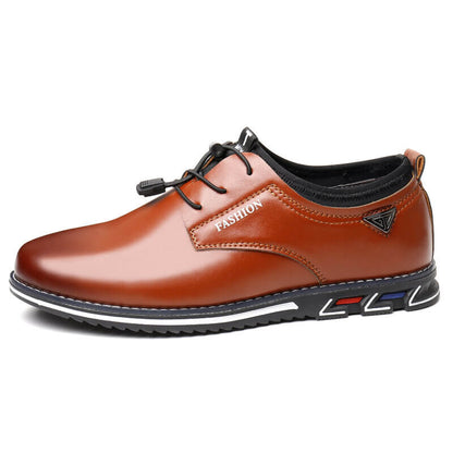Herren Mikrofaser Leder rutschfeste weiche elastische Spitze Freizeitschuhe