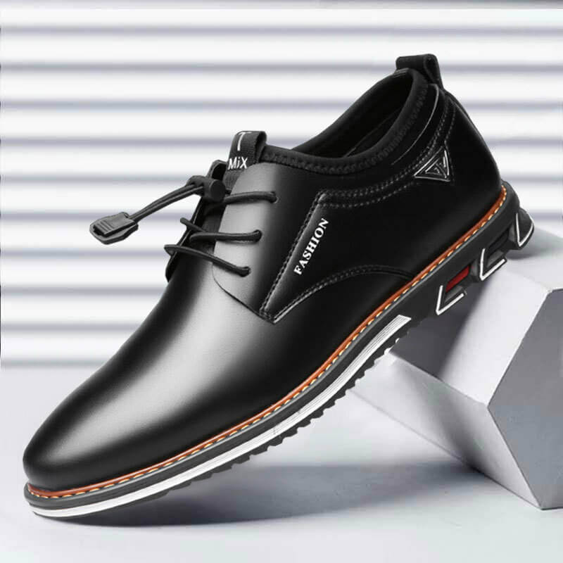 Herren Mikrofaser Leder rutschfeste weiche elastische Spitze Freizeitschuhe