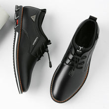 Load image into Gallery viewer, Men&#39;s microfiber leather slipproof soft elastic lace leisure shoes
