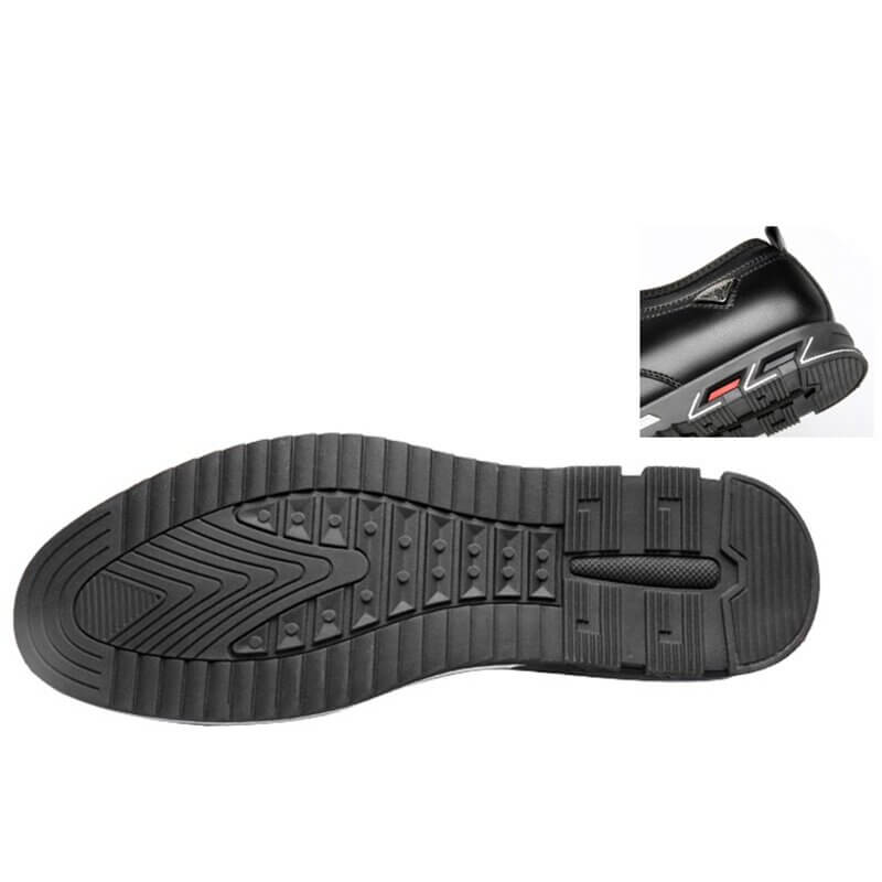 Herren Mikrofaser Leder rutschfeste weiche elastische Spitze Freizeitschuhe