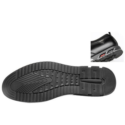 Herren Mikrofaser Leder rutschfeste weiche elastische Spitze Freizeitschuhe