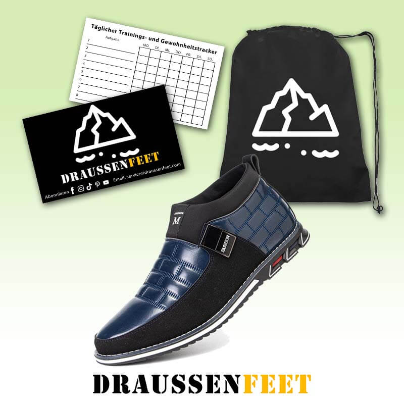 Herren Classic Business Casual Slip On Leder Stiefeletten (Schmale Schuhbreite, größere Größe empfohlen.)
