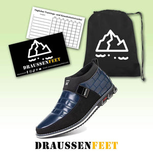 Herren Classic Business Casual Slip On Leder Stiefeletten (Schmale Schuhbreite, größere Größe empfohlen.)