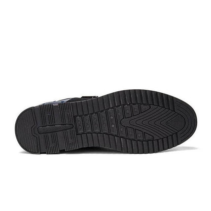 Herren Classic Business Casual Slip On Leder Stiefeletten (Schmale Schuhbreite, größere Größe empfohlen.)