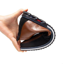 Lade das Bild in den Galerie-Viewer, Herren Mikrofaser Leder Niet Schnür Business Casual Stiefeletten (Schmale Schuhbreite, größere Größe empfohlen.)
