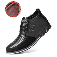 Lade das Bild in den Galerie-Viewer, Herren Mikrofaser Leder Niet Schnür Business Casual Stiefeletten (Schmale Schuhbreite, größere Größe empfohlen.)
