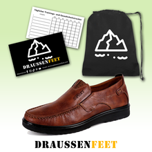 Lade das Bild in den Galerie-Viewer, draussenfeet business lederschuhe 31236 braun
