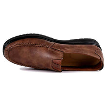 Lade das Bild in den Galerie-Viewer, Herren Retro Farbe Leder Large Size Soft Sole Freizeitschuhe
