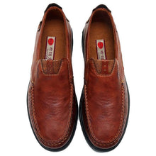 Lade das Bild in den Galerie-Viewer, Herren Retro Farbe Leder Large Size Soft Sole Freizeitschuhe
