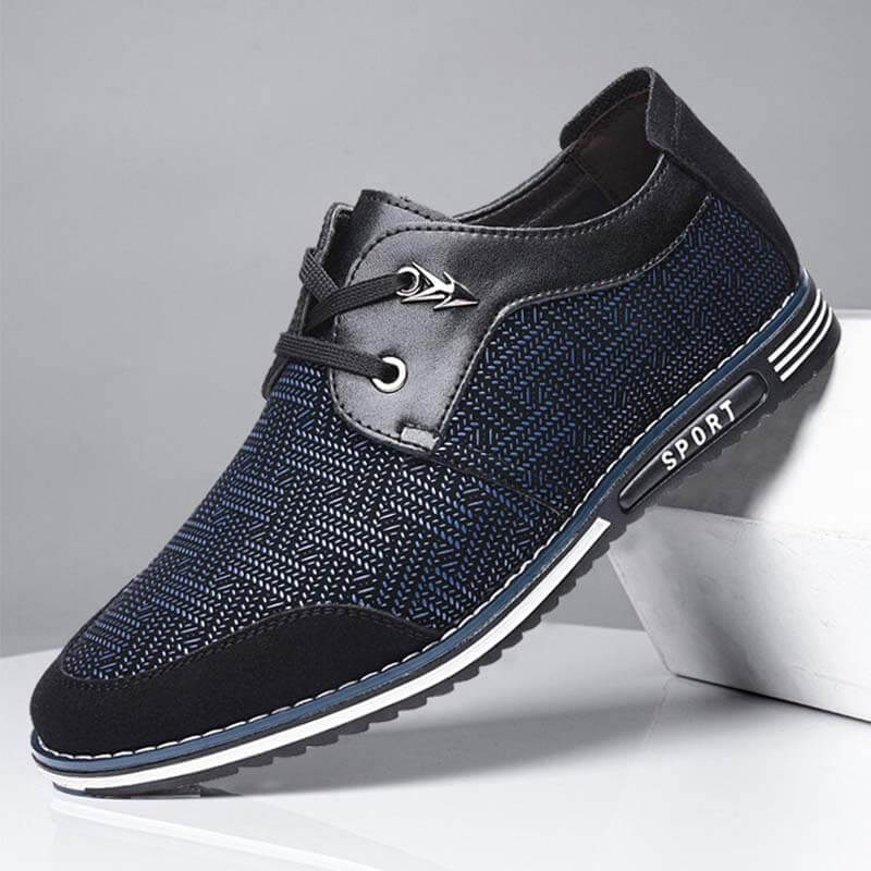 Männer Special Suede Splicing Schnüren Soft Business Casual Schuhe