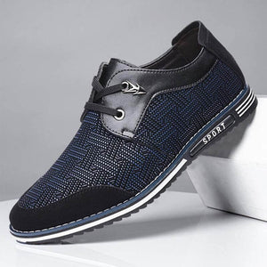 Männer Special Suede Splicing Schnüren Soft Business Casual Schuhe