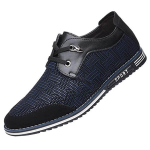 Männer Special Suede Splicing Schnüren Soft Business Casual Schuhe