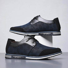 Lade das Bild in den Galerie-Viewer, Männer Special Suede Splicing Schnüren Soft Business Casual Schuhe
