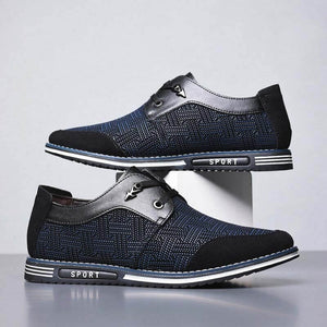 Männer Special Suede Splicing Schnüren Soft Business Casual Schuhe