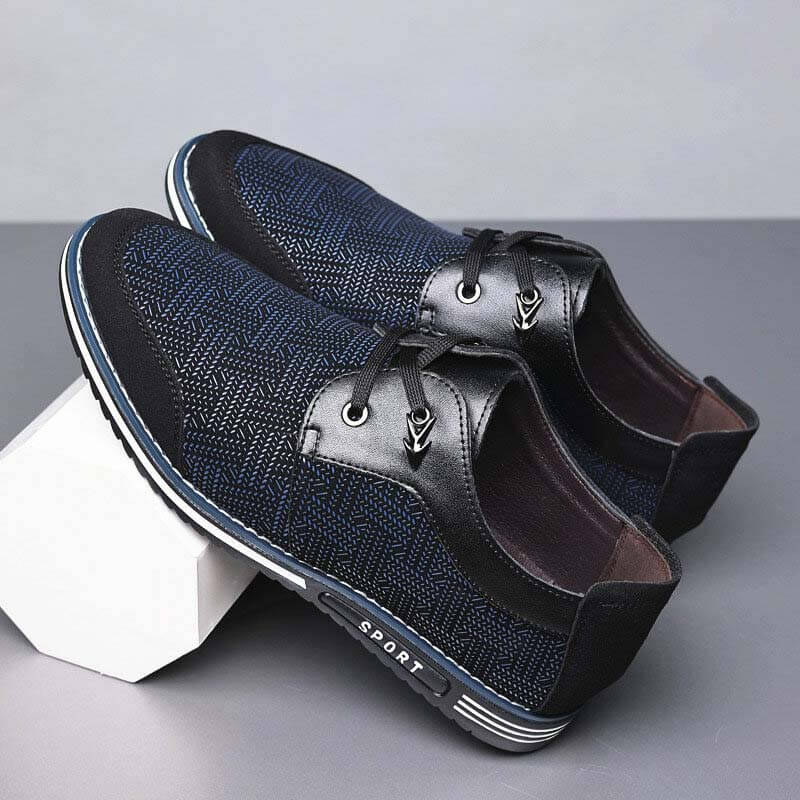 Männer Special Suede Splicing Schnüren Soft Business Casual Schuhe