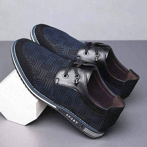 Männer Special Suede Splicing Schnüren Soft Business Casual Schuhe