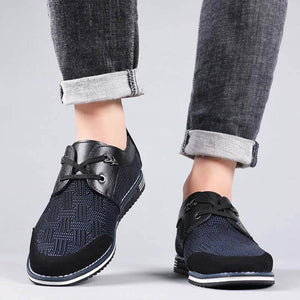 Männer Special Suede Splicing Schnüren Soft Business Casual Schuhe