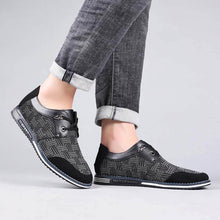 Lade das Bild in den Galerie-Viewer, Männer Special Suede Splicing Schnüren Soft Business Casual Schuhe
