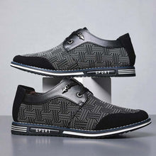 Lade das Bild in den Galerie-Viewer, Männer Special Suede Splicing Schnüren Soft Business Casual Schuhe

