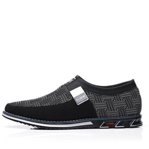 Herren Wildleder Spleißen Metallschnalle Slip On Soft Sole Business Freizeitschuhe