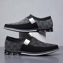 Lade das Bild in den Galerie-Viewer, Herren Wildleder Spleißen Metallschnalle Slip On Soft Sole Business Freizeitschuhe

