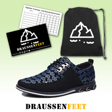 Lade das Bild in den Galerie-Viewer, draussenfeet business lederschuhe 31371 blau
