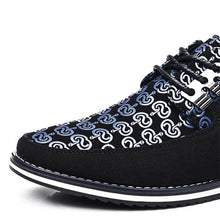 Lade das Bild in den Galerie-Viewer, Männer Mikrofaser Leder Spleißen Rutschfeste Metallschnalle Weiche Freizeitschuhe EU 49/EU 50
