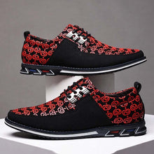 Lade das Bild in den Galerie-Viewer, Männer Mikrofaser Leder Spleißen Rutschfeste Metallschnalle Weiche Freizeitschuhe EU 49/EU 50
