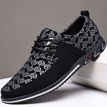 Lade das Bild in den Galerie-Viewer, Männer Mikrofaser Leder Spleißen Rutschfeste Metallschnalle Weiche Freizeitschuhe EU 49/EU 50
