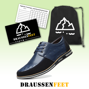 draussenfeet business lederschuhe 31379 blau