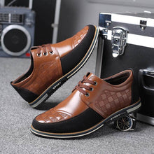 Lade das Bild in den Galerie-Viewer, Herren Mikrofaser Leder Spleißen Rutschfeste Weiche Business Casual Fahrschuhe

