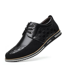 Lade das Bild in den Galerie-Viewer, Herren Mikrofaser Leder Spleißen Rutschfeste Weiche Business Casual Fahrschuhe
