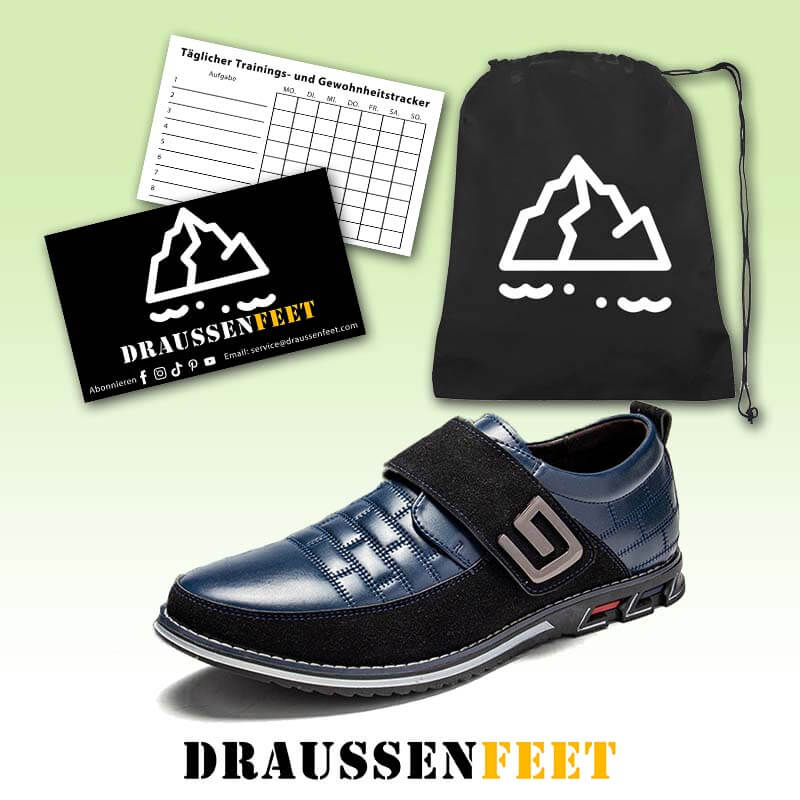 Herren Metall Dekor Echtes Leder Spleißen Rutschfeste Klettverschluss Business Freizeitschuhe