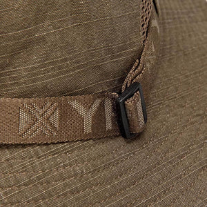Herren Damen Baumwolle Stickerei Visier Eimer Fischerhut Faltbarer Atmungsaktiver verstellbarer Kinnriemen