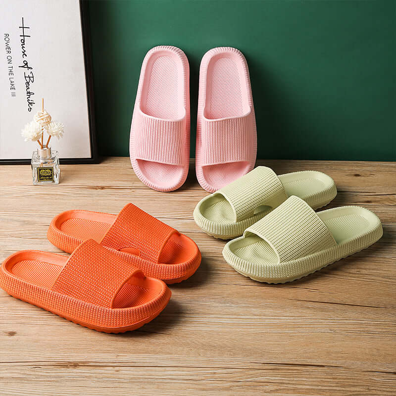 Hausschuhe für Herren und Damen, dicke Sohle, weiches Gefühl, rutschfeste Paarsandalen (Unisex)