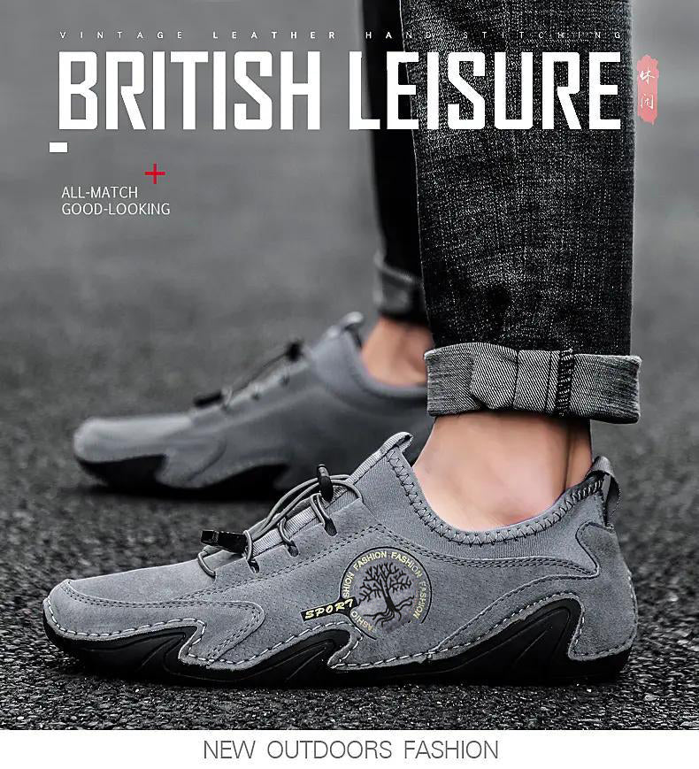 Mode Männer bequemables Fahren Loafer Schuhe handgemachte Schuhe Leder