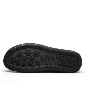 Herren Hand Nähen Reißverschluss Slip-Ons Lederschuhe