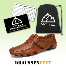 Lade das Bild in den Galerie-Viewer, draussenfeet handgefertigte lederschuhe 116566 braun
