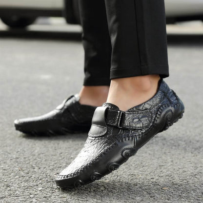 Erbsen Schuhe Herren Leder vier Jahreszeiten Freizeitschuhe Octopus British handgefertigte Schuhe