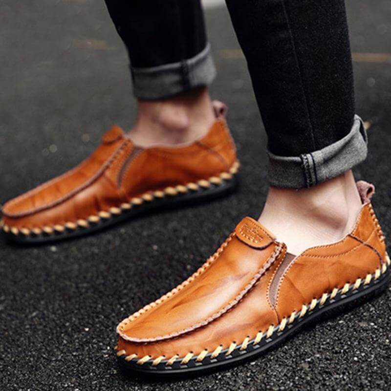 Herren Freizeitschuhe neue Ledersätze Füße Business Herrenschuhe British Trend Lederschuhe