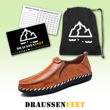 Lade das Bild in den Galerie-Viewer, draussenfeet handgefertigte lederschuhe 136957 golden
