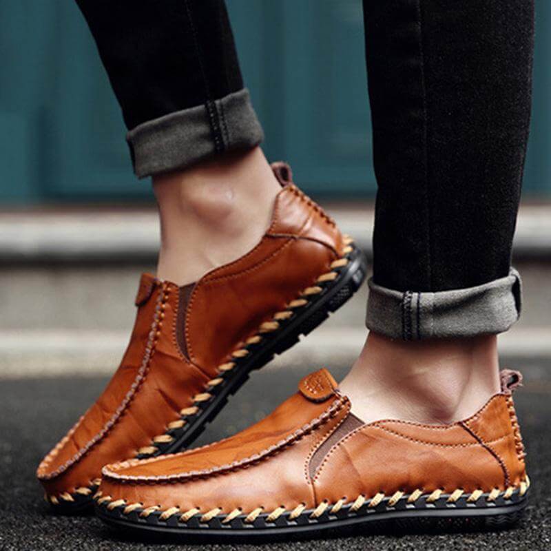 Herren Freizeitschuhe neue Ledersätze Füße Business Herrenschuhe British Trend Lederschuhe