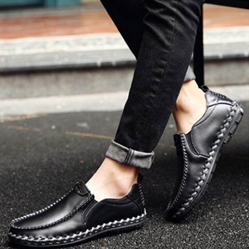 Herren Freizeitschuhe neue Ledersätze Füße Business Herrenschuhe British Trend Lederschuhe
