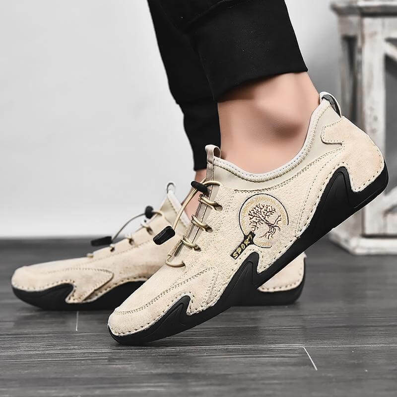 Mode Männer bequemables Fahren Loafer Schuhe handgemachte Schuhe Leder