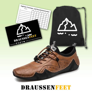 Männer Hand nähen Mikroraser Leder atmungsaktive rutschfeste weiche lässige handgefertigte Fahrschuhe